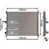 VAUNER 114.17002182 Radiador, refrigeración del motor - 1