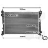 VAUNER 114.17002312 Radiador, refrigeración del motor - 1