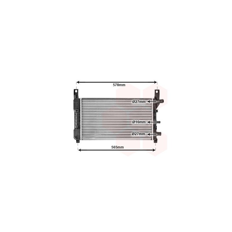 VAUNER 114.18002117 Radiador, refrigeración del motor - 1
