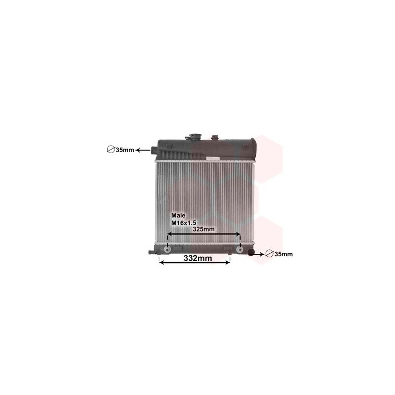 VAUNER 114.30002150 Radiador, refrigeración del motor - 1