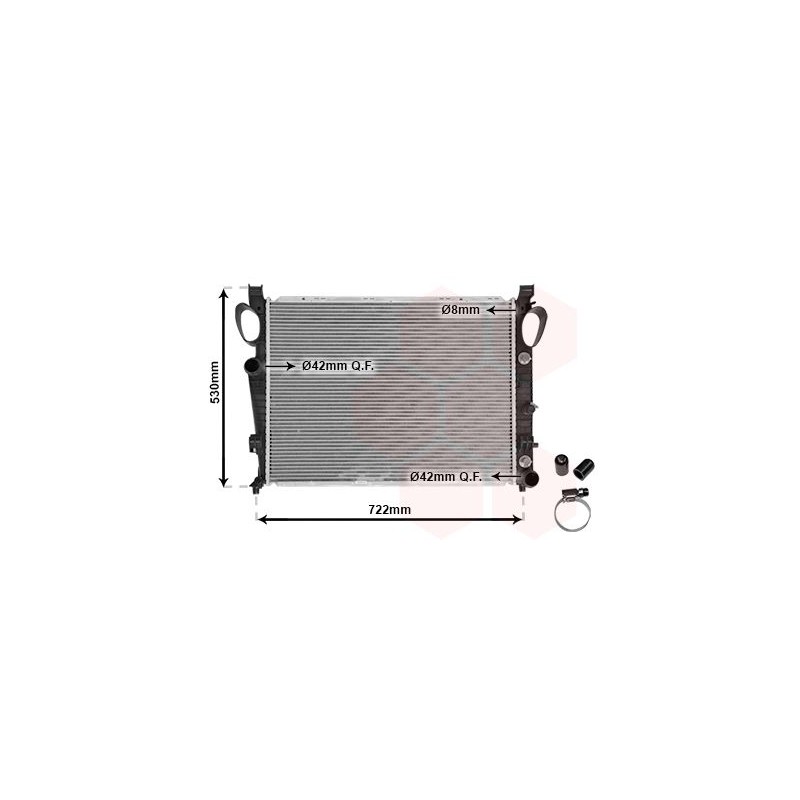 VAUNER 114.30002311 Radiador, refrigeración del motor - 1