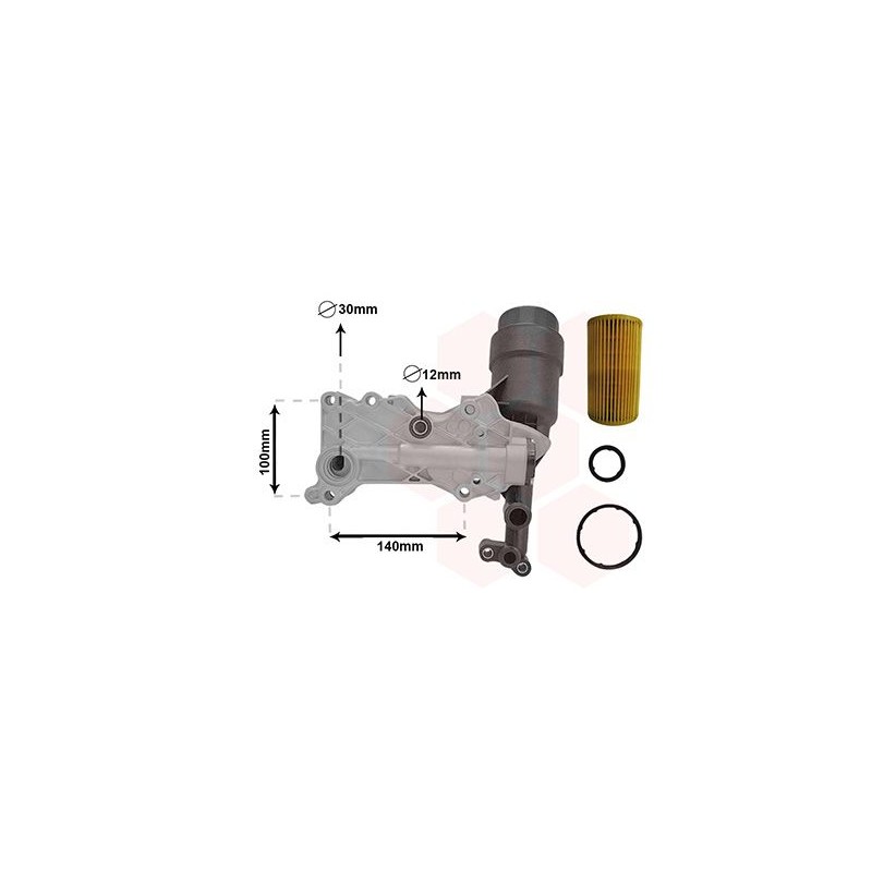 VAUNER 114.30013703 Radiador de aceite, aceite motor - 1