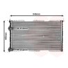 VAUNER 114.43002257 Radiador, refrigeración del motor - 1
