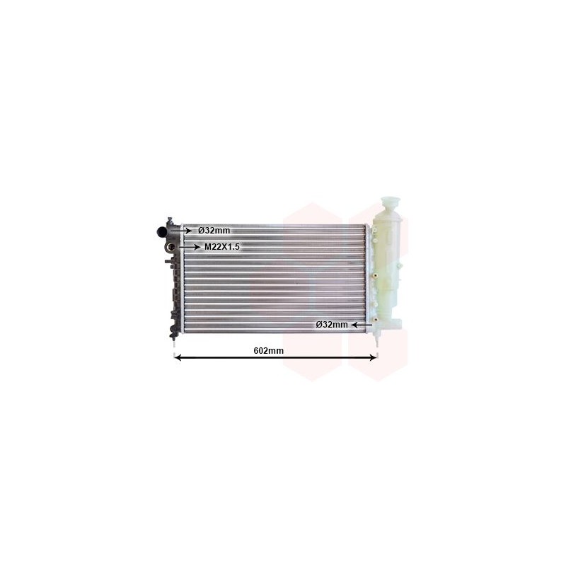 VAUNER 114.40002014 Radiador, refrigeración del motor - 1