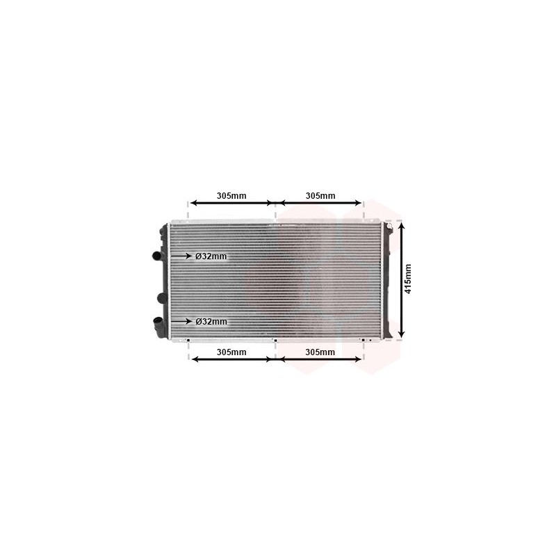VAUNER 114.43002263 Radiador, refrigeración del motor - 1