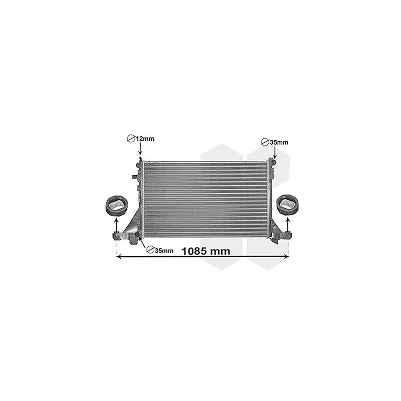 VAUNER 114.43002560 Radiador, refrigeración del motor - 1