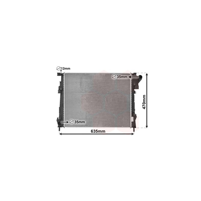 VAUNER 114.43002427 Radiador, refrigeración del motor - 1