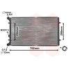 VAUNER 114.03002155 Radiador, refrigeración del motor - 1