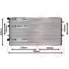 VAUNER 114.58002180 Radiador, refrigeración del motor - 1