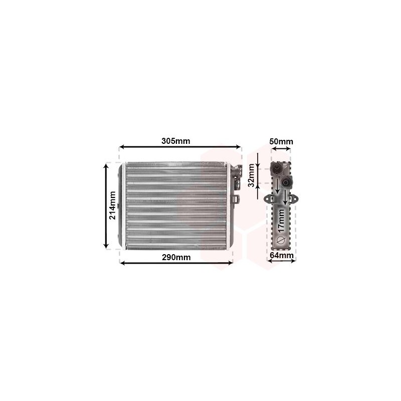 VAUNER 114.59006110 Radiador de calefacción - 1