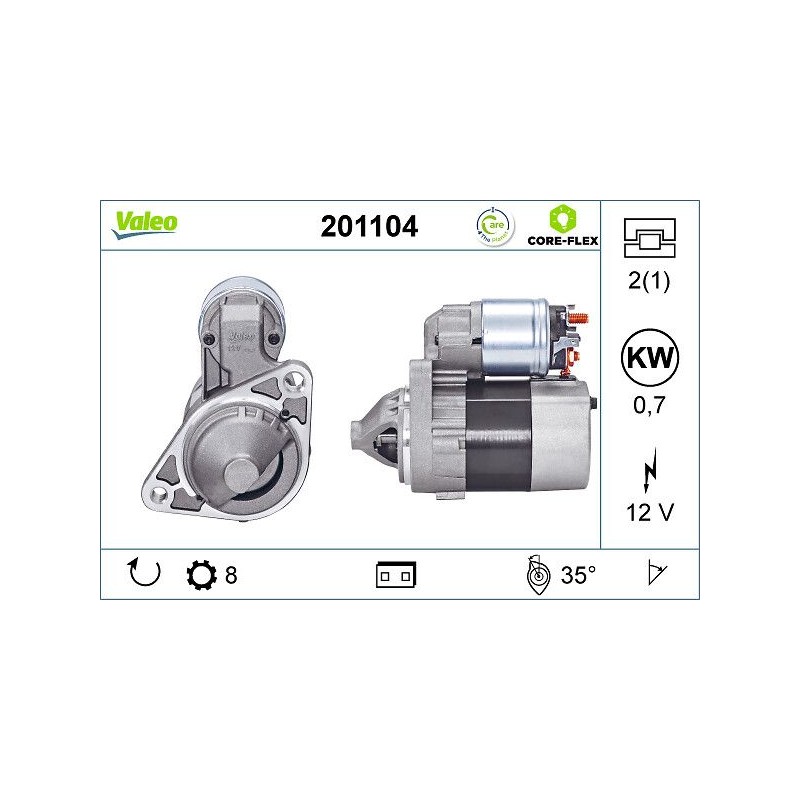 VALEO 201104 Motor de arranque