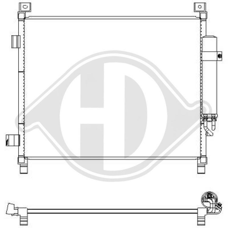 DIEDERICHS DCC1966 Condensador, aire acondicionado - 1