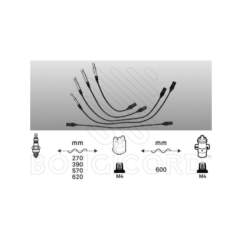 EFI AUTOMOTIVE 4100 Juego de cables de encendido
