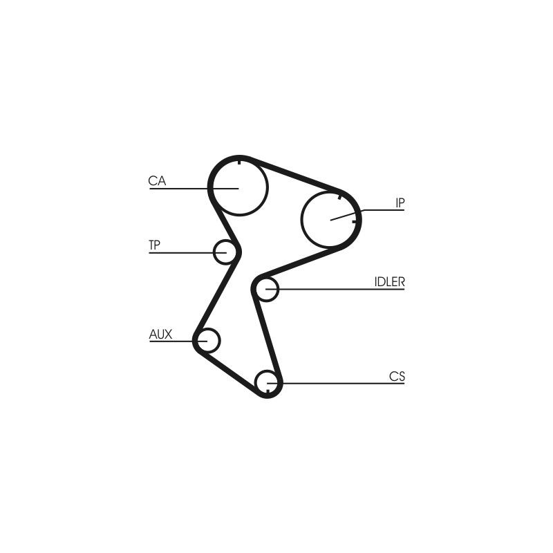 CONTINENTAL CTAM CT966 Correa dentada
