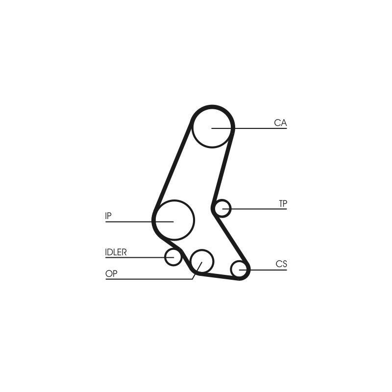 CONTINENTAL CTAM CT748K4 Juego de correas dentadas
