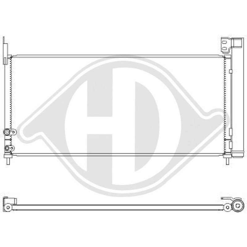 DIEDERICHS DCC1959 Condensador, aire acondicionado - 1