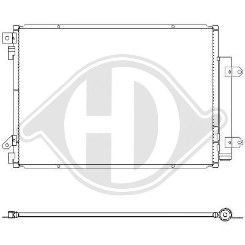DIEDERICHS DCC1969 Condensador, aire acondicionado - 1