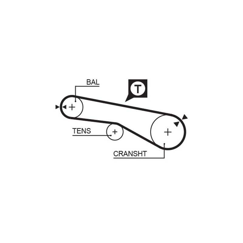 GATES 5074XS Correa dentada
