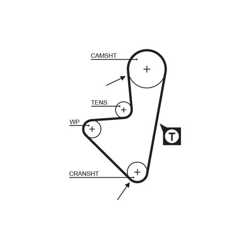 GATES 5127XS Correa dentada