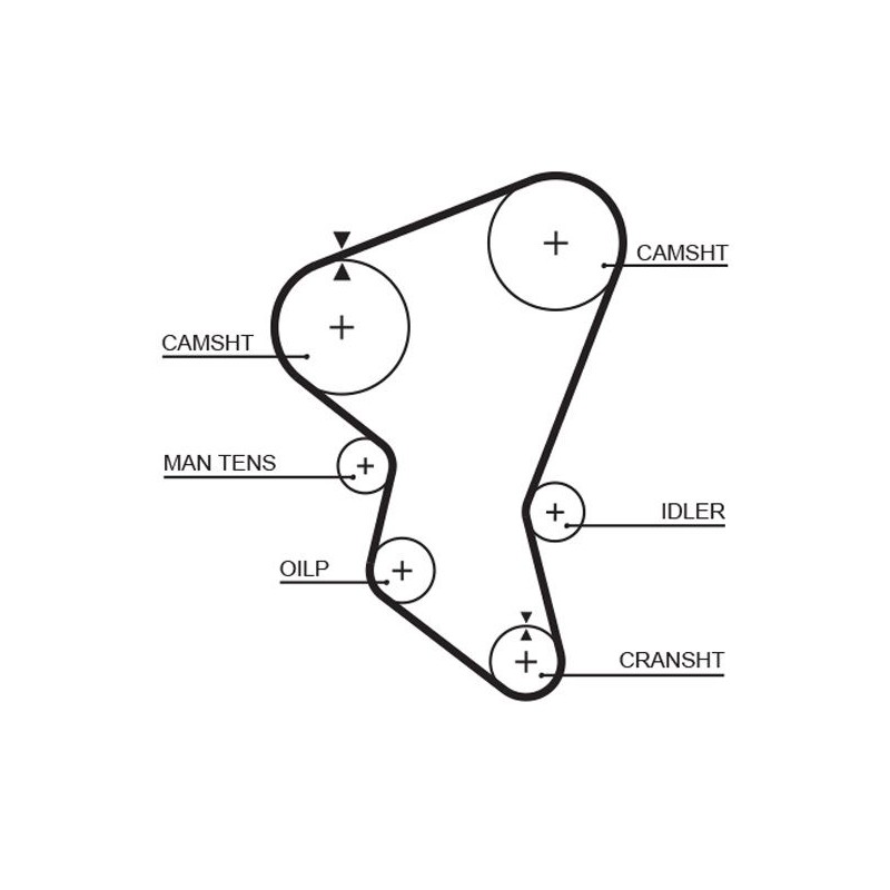 GATES 5171XS Correa dentada