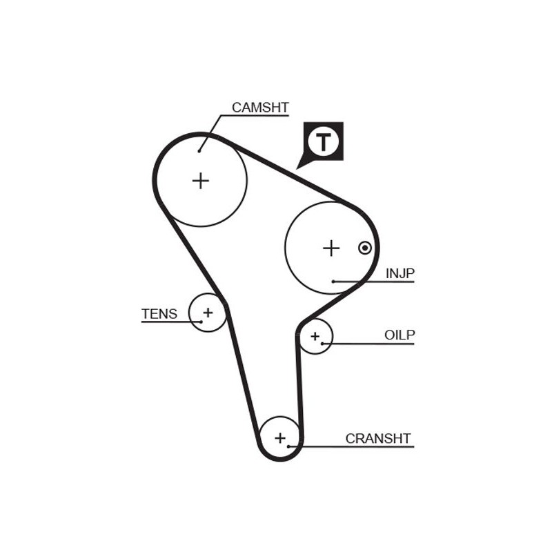 GATES 5176 Correa dentada