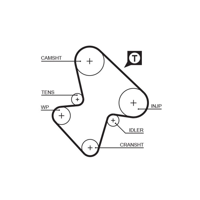 GATES 5207 Correa dentada