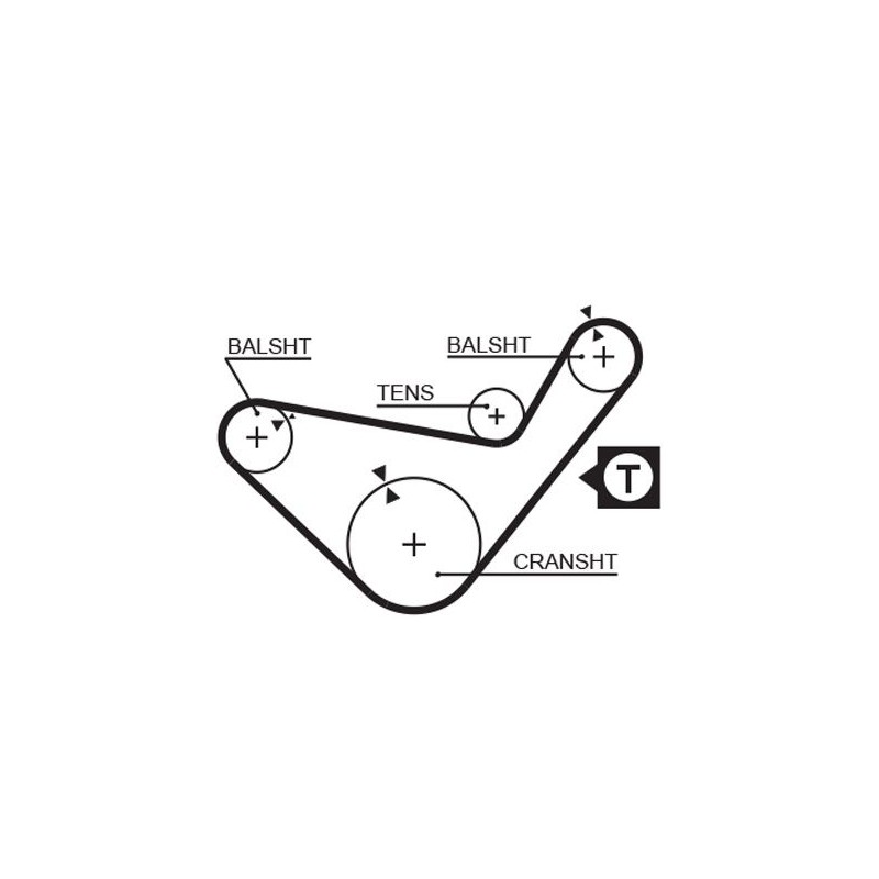 GATES 5210 Correa dentada
