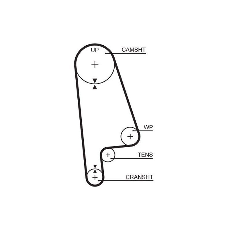 GATES 5233XS Correa dentada