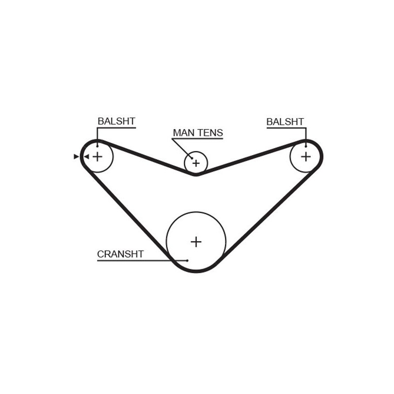 GATES 5235XS Correa dentada