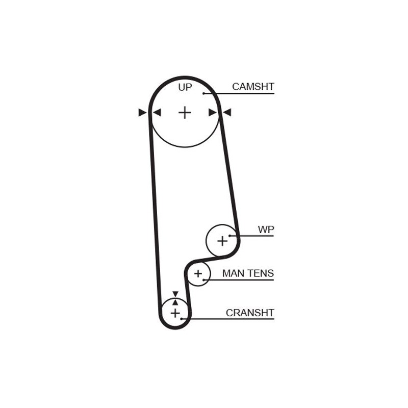GATES 5236XS Correa dentada