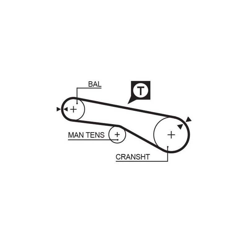 GATES 5257XS Correa dentada