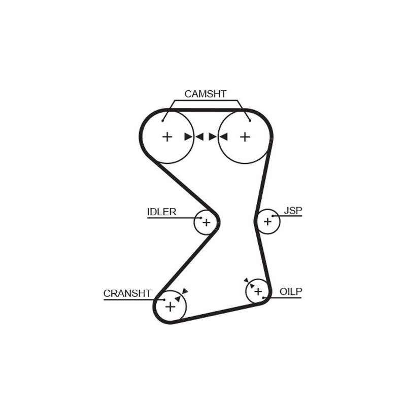 GATES 5258XS Correa dentada