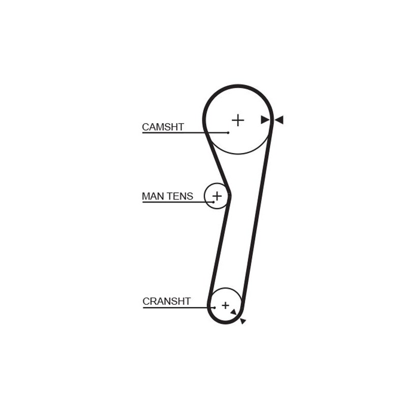 GATES 5260XS Correa dentada