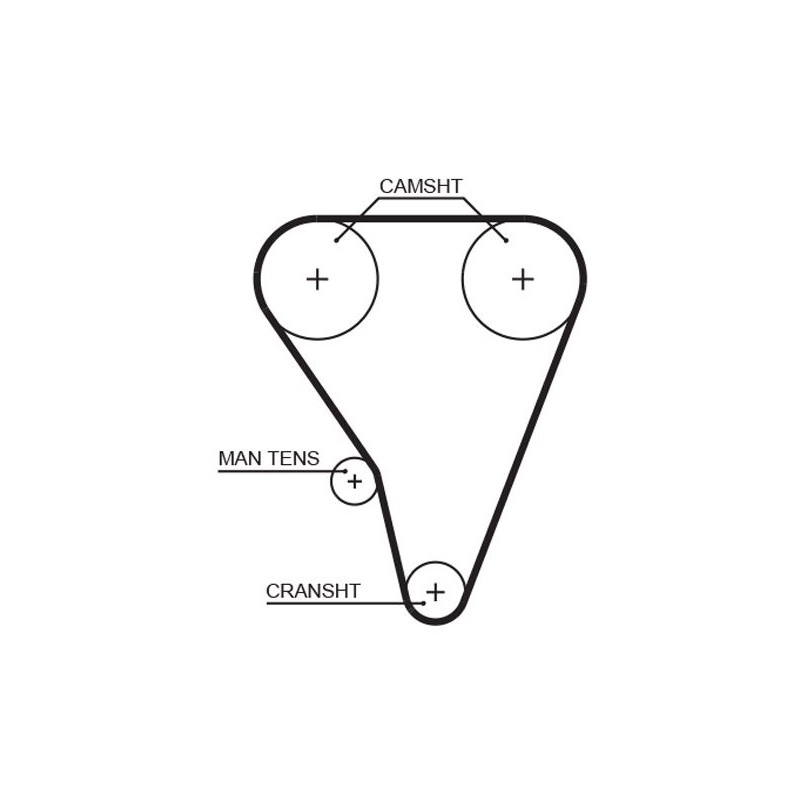 GATES 5289XS Correa dentada
