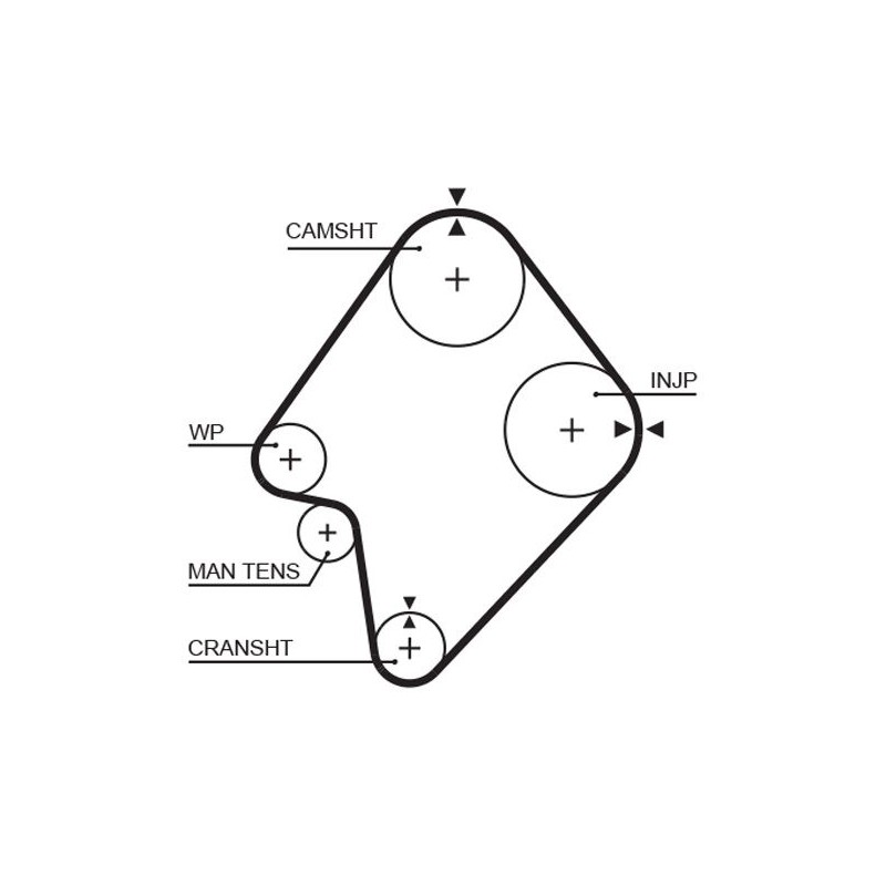 GATES 5300XS Correa dentada