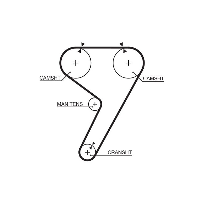 GATES 5304 Correa dentada