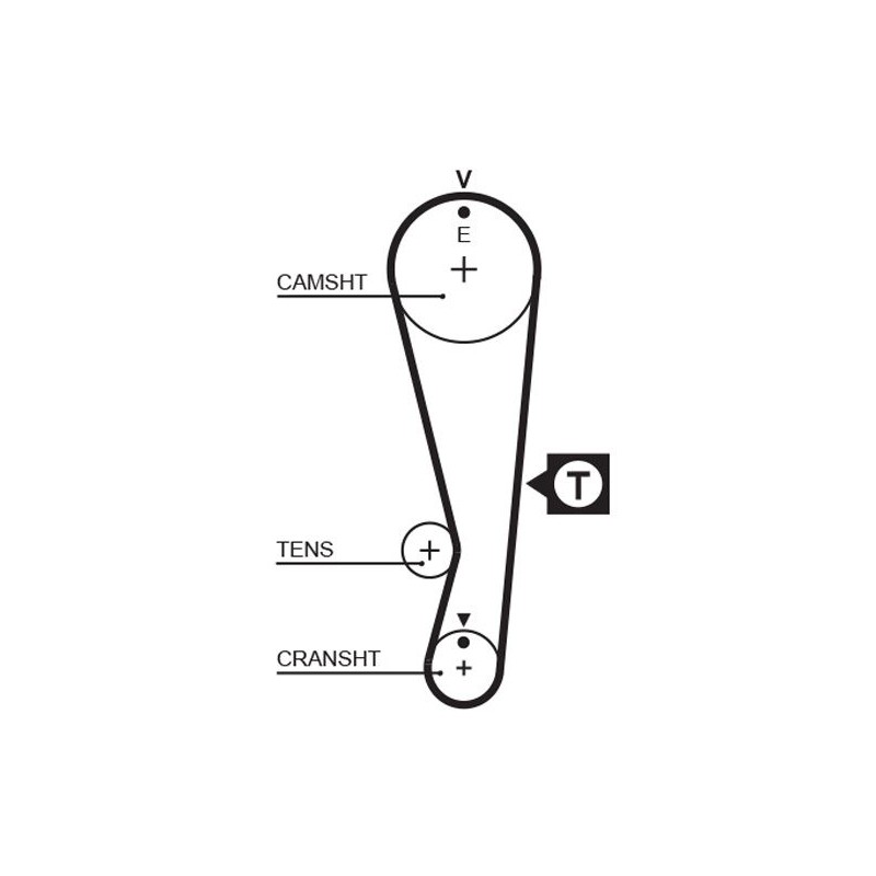 GATES 5318XS Correa dentada