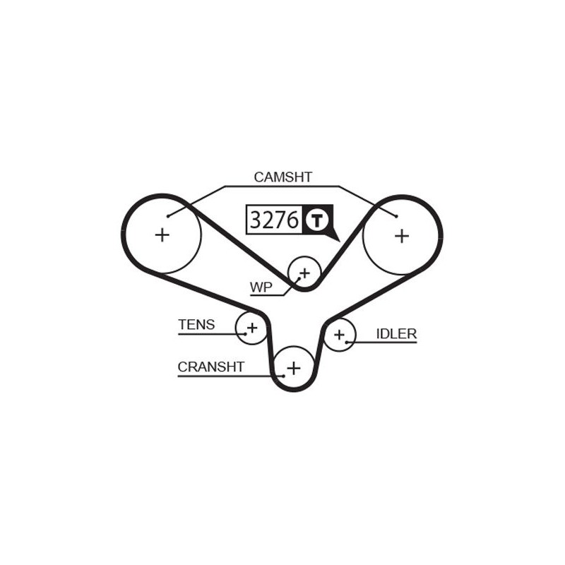 GATES 5344XS Correa dentada