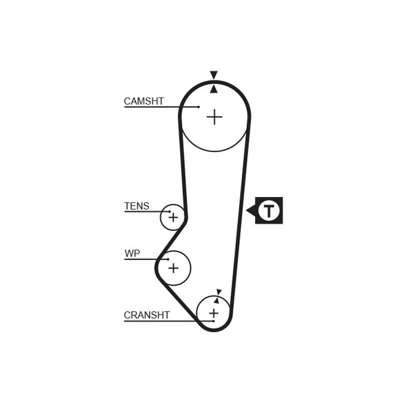 GATES 5357XS Correa dentada