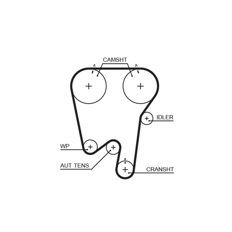 GATES 5378XS Correa dentada