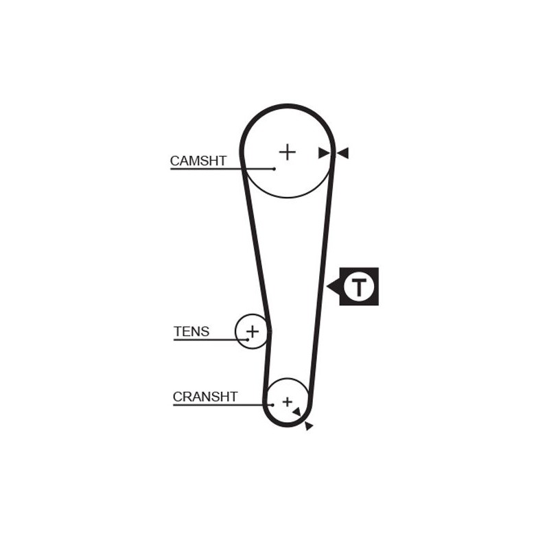 GATES 5386XS Correa dentada