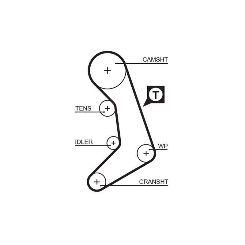 GATES 5398XS Correa dentada