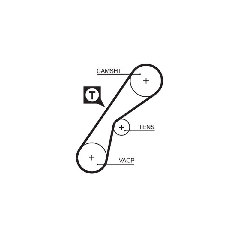 GATES 5407XS Correa dentada