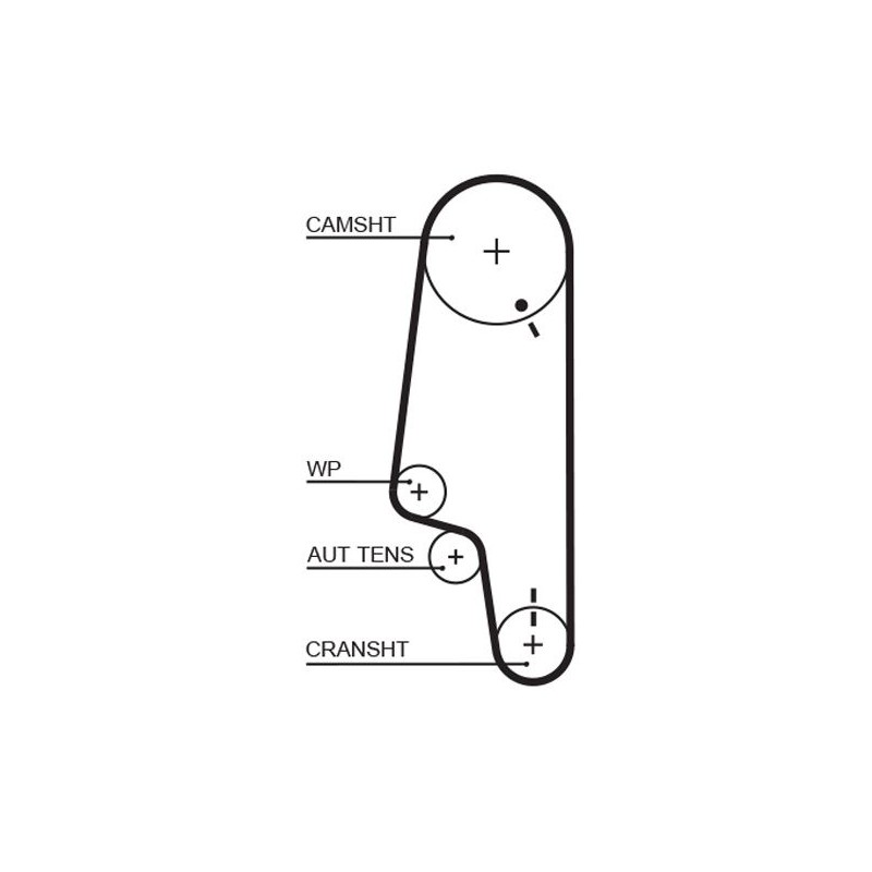 GATES 5427XS Correa dentada