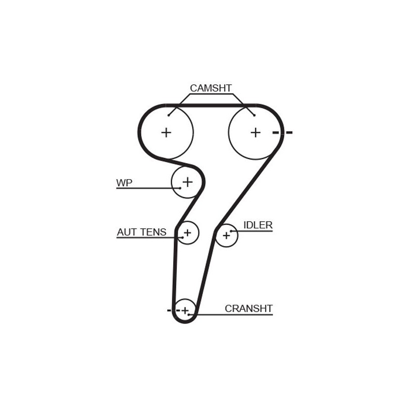 GATES 5429XS Correa dentada