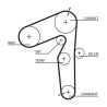 GATES 5500XS Correa dentada