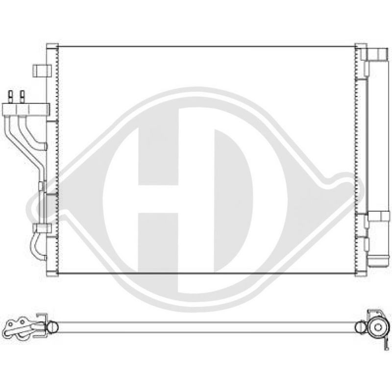 DIEDERICHS DCC1915 Condensador, aire acondicionado - 1