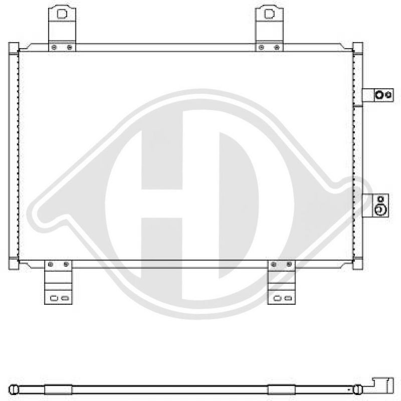 DIEDERICHS DCC1961 Condensador, aire acondicionado - 1