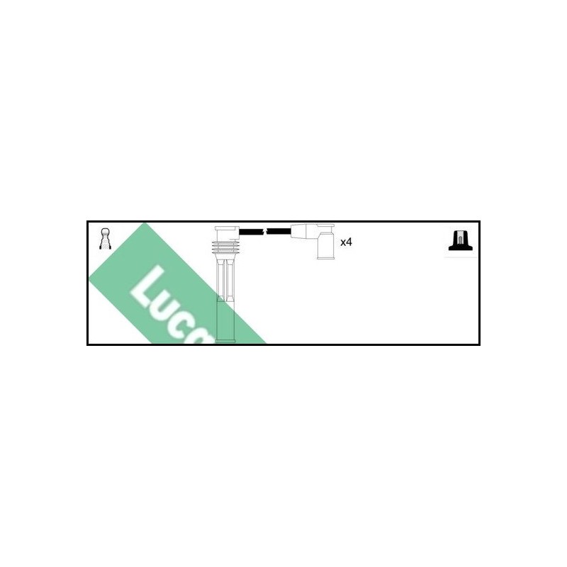 LUCAS LUC7244 Juego de cables de encendido