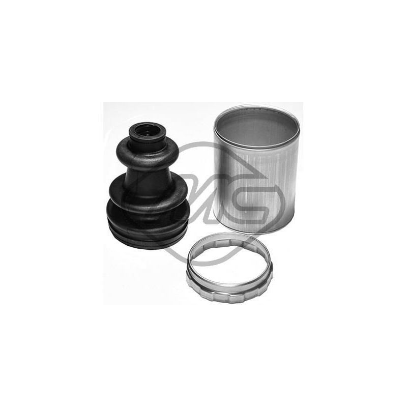 Metalcaucho 11105 Juego de fuelles, árbol de transmisión eje delantero, ambos lados